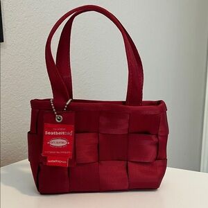 Harvey’s Red Seatbelt Petite Bag Purse Tote